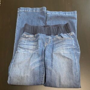 Gap 1969 long and lean maternity jeans